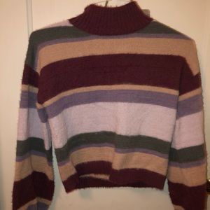cropped turtleneck